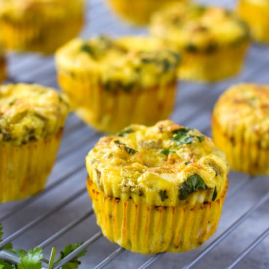 Chicken Green Chile Egg Muffins