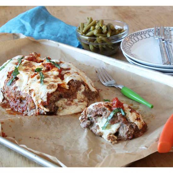 Stuffed Meatloaf Parmesan Recipe