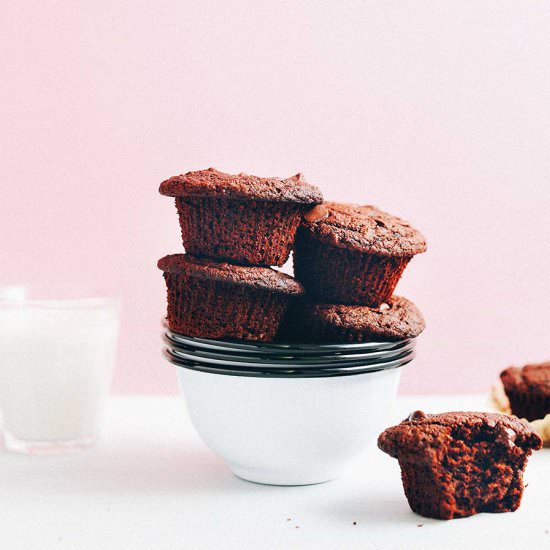 Chocolate Chocolate Chip Muffins!