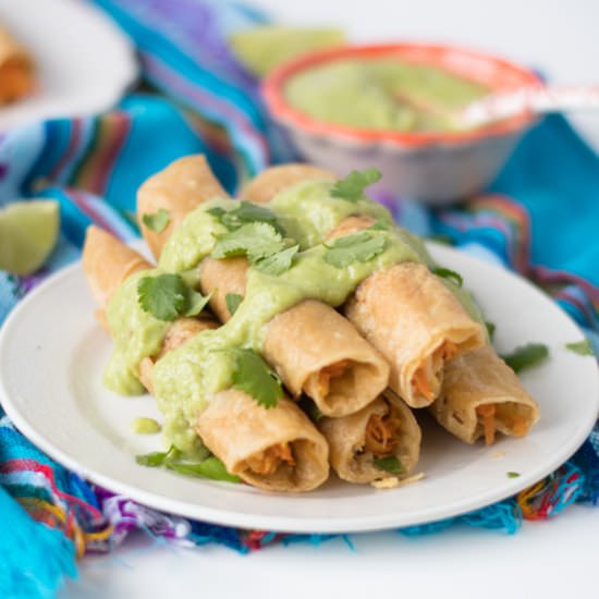 Carrot and Parsnip Taquitos