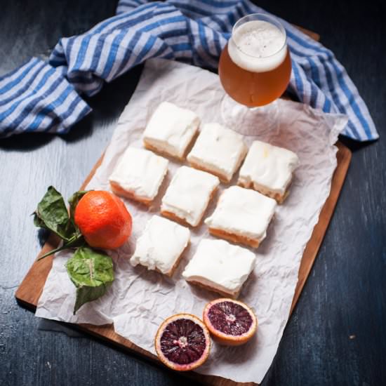 Blood Orange IPA Bars with Saffron