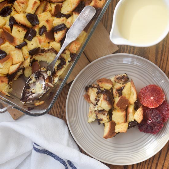 Chocolate Orange Bread Pudding