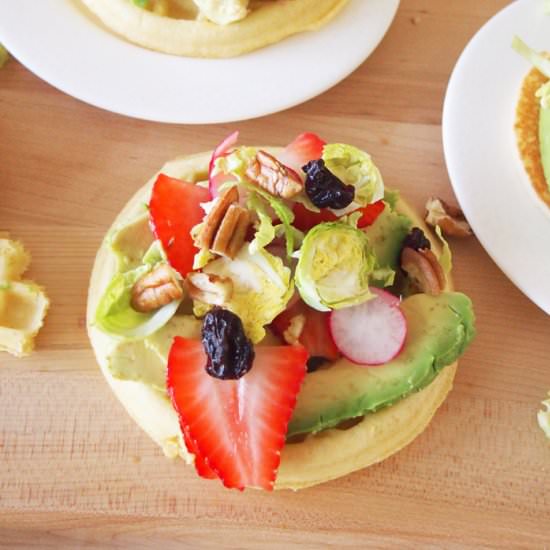 Waffle and Pancake Avocado Toast