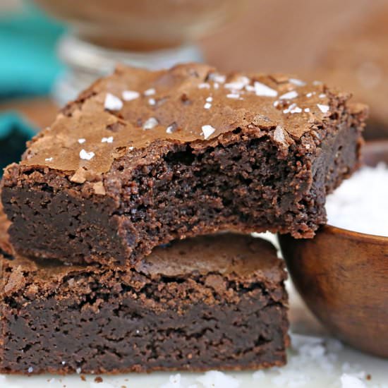Salted Fudge Brownies