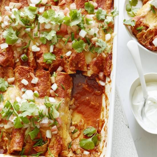 Poblano Chicken Enchiladas