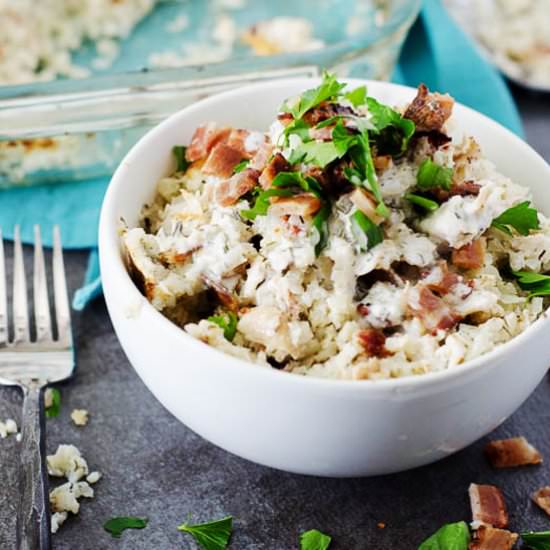 Chicken Bacon Ranch Casserole