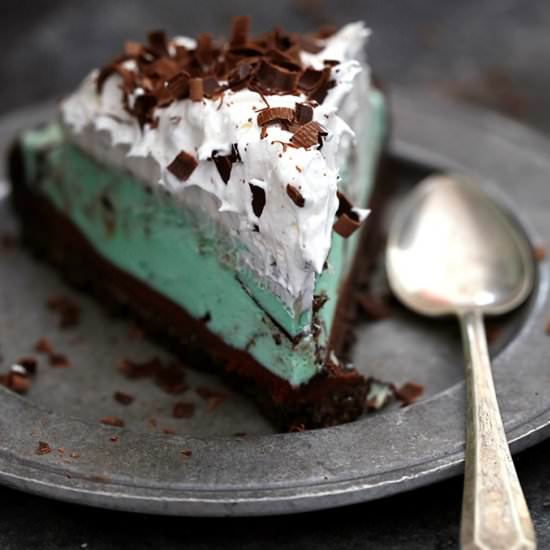 Grasshopper Ice Cream Tart