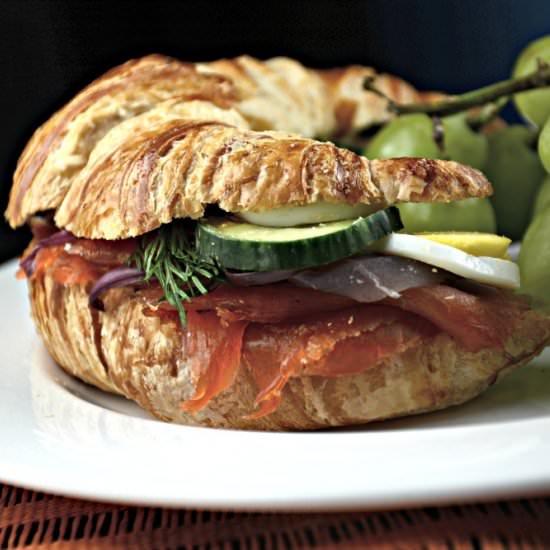 Smoked Salmon and Egg Croissant