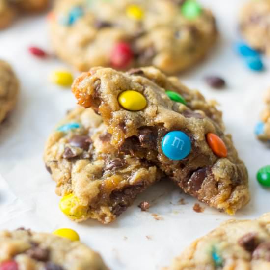 Flourless Monster Cookies