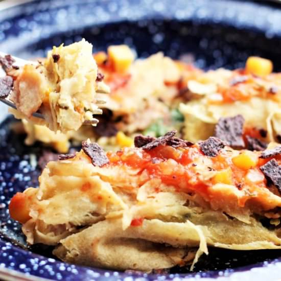 Kale Enchilada With Persimmon