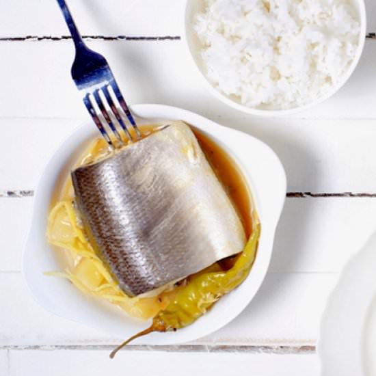 Pineapple-Ginger Poached Milkfish