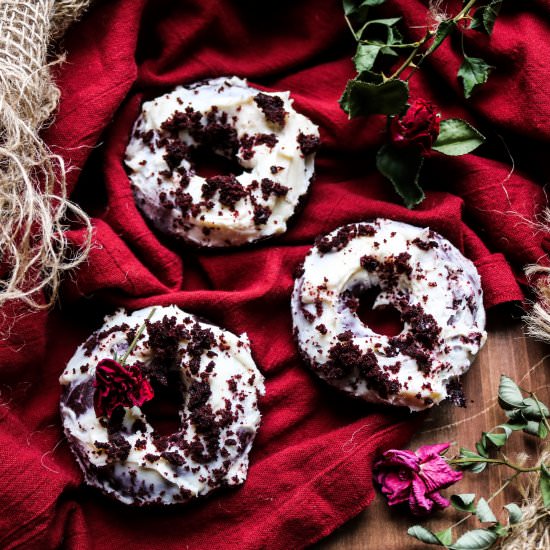 Red Velvet Cake Donuts