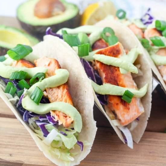 Easy Salmon Tacos