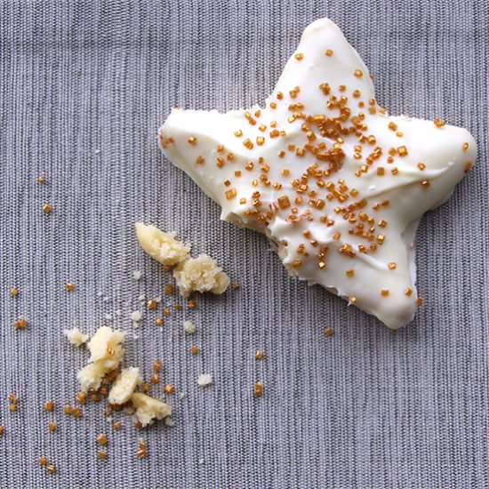 Gold Star White Chocolate Cookies