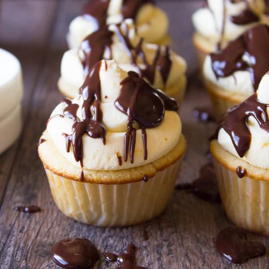 Boston Cream Pie Cupcakes