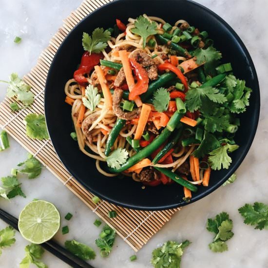 Thai Red Curry Beef Stir Fry