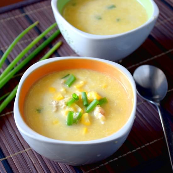 Chicken and corn soup