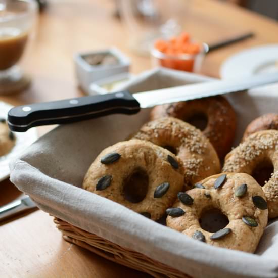 homemade bagels