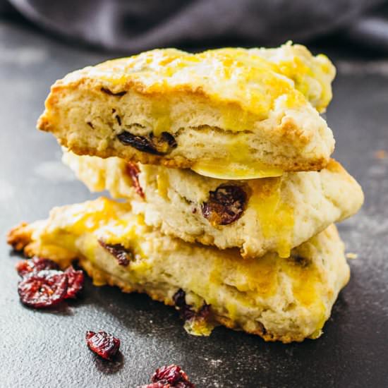 cranberry orange scones