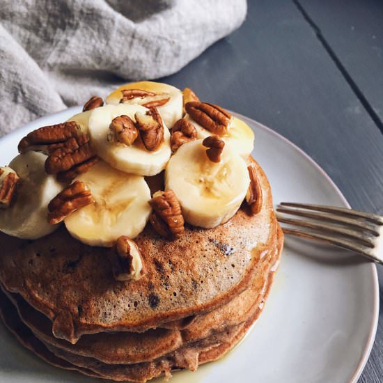 Fluffy Chocolate Chip Pancakes