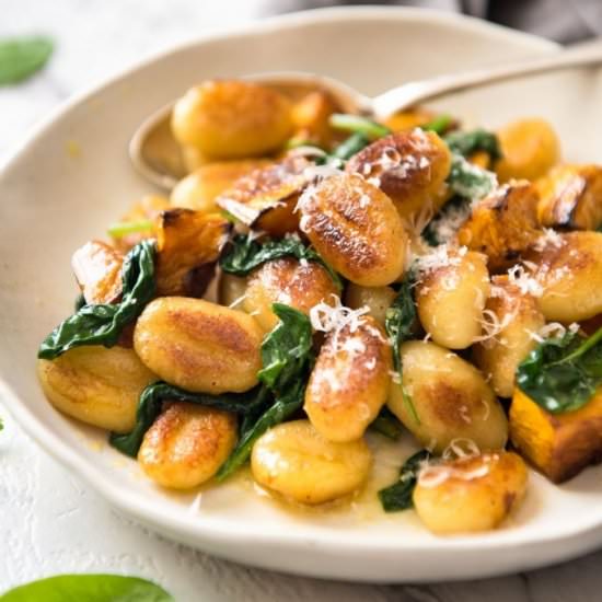PAN FRIED GNOCCHI WITH PUMPKIN