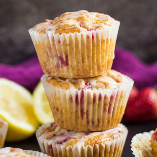 Strawberry Lemon Muffins