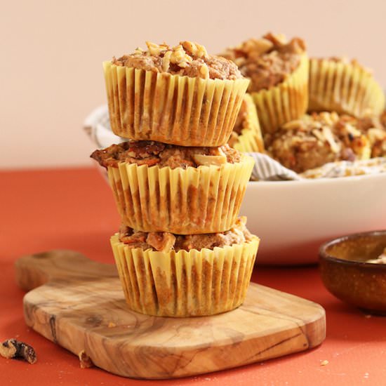 Healthy Vegan Carrot Muffins
