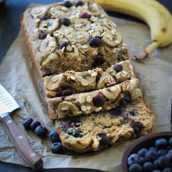 Blender Blueberry Banana Bread
