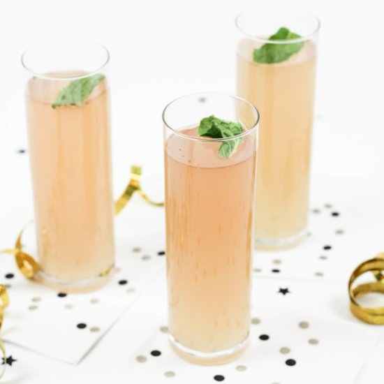 Champagne Mojito Cocktail