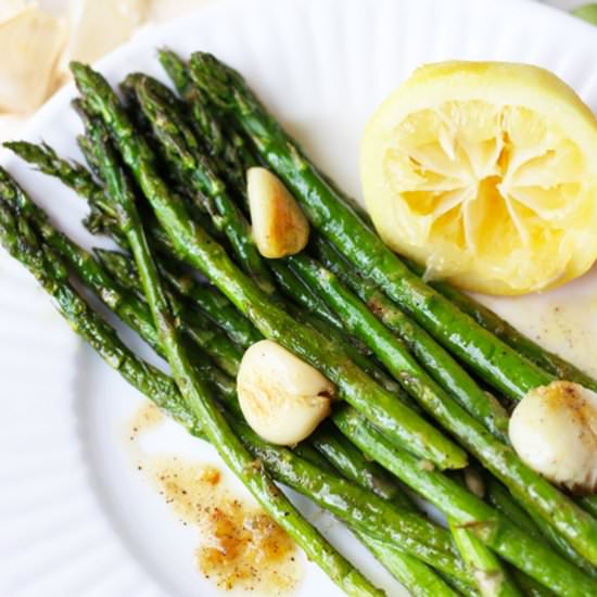 Oven Roasted Asparagus with Lemon