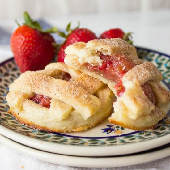 Strawberry Rhubarb Pie Cookies