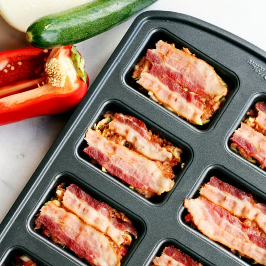 BBQ Bacon Mini Turkey Meatloaf