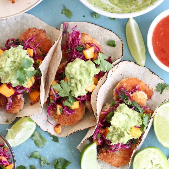 Coconut Shrimp Tacos