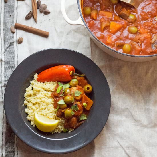 Squash & Aubergine Tagine