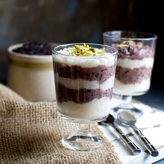 Black and White Rice Pudding