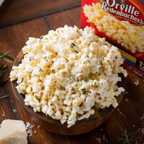 Rosemary Parmesan Popcorn