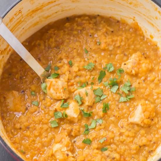 One Pot Chicken Dhansak