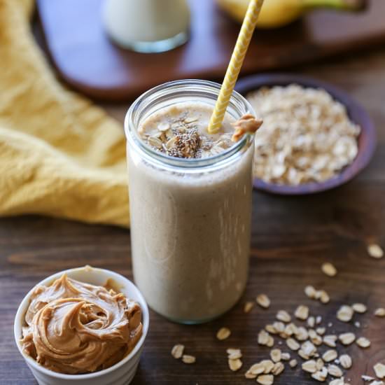 Banana Bread Oat Protein Smoothie