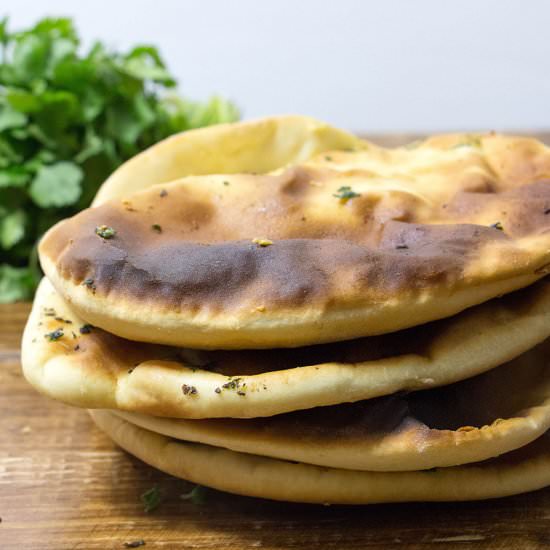 Garlic and Coriander Naan Bread