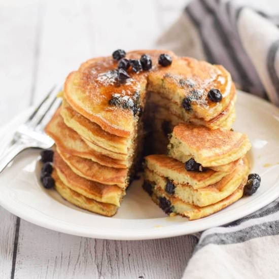 Paleo Blueberry Pancakes