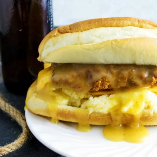Sunday Chicken Dinner On A Bun