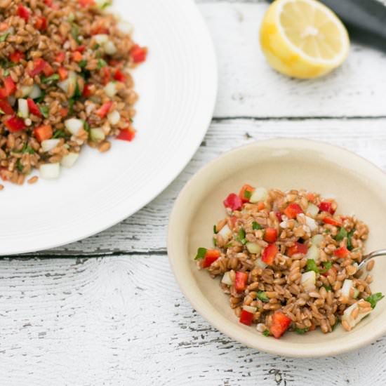 Farro Salad- Lemon Dijon Dressing
