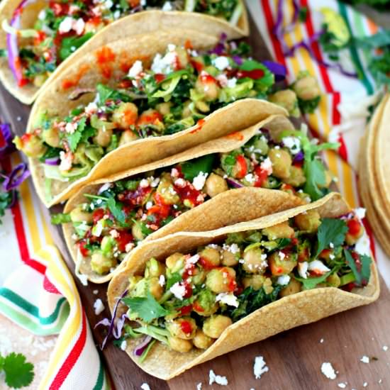 Chickpea Avocado Tacos