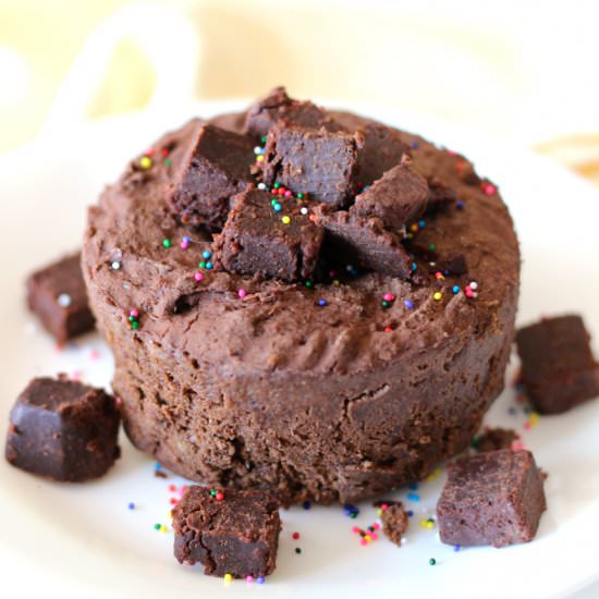 Double Stuffed GF/V Mug Brownie