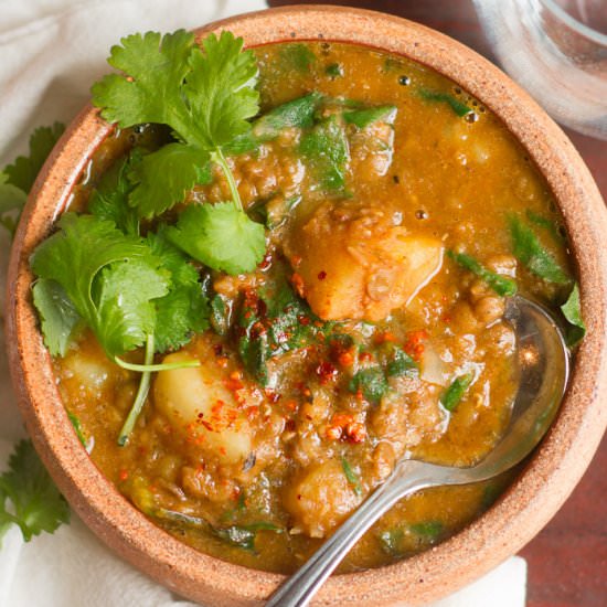 Chorizo-Spiced Lentil Stew