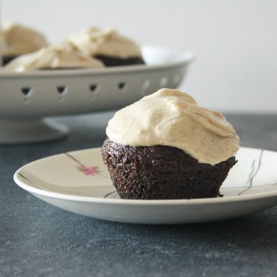 Chocolate Tahini Cupcakes