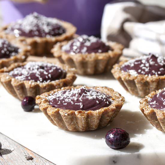 Blueberry White Chocolate Tarts