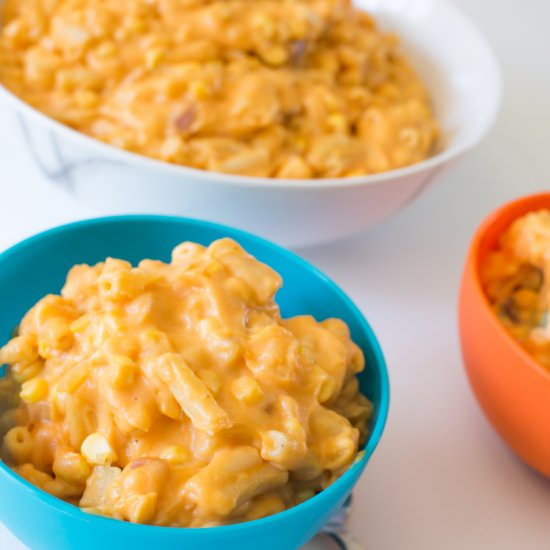 Sweet potato macaroni and cheese