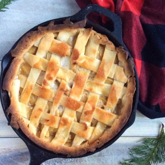 Vegan Cast Iron Apple Pie