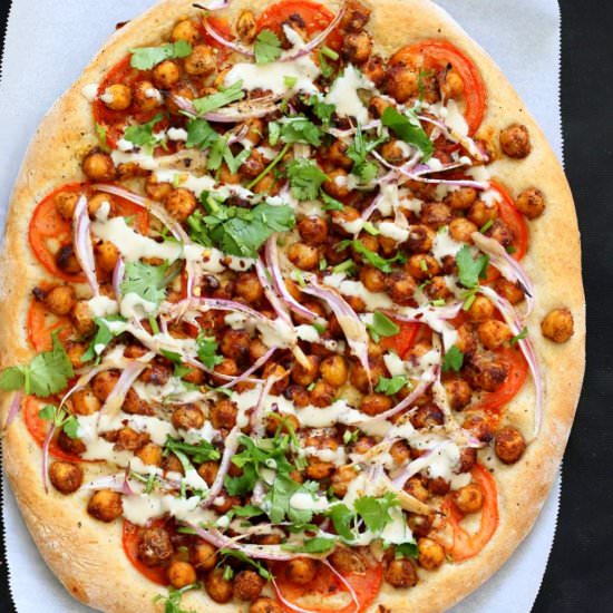 Berbere Chickpea Pizza